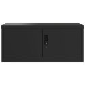 VidaXL Szafa na dokumenty, czarna, 90x40x110 cm, stalowa