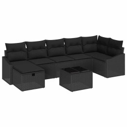 VidaXL Zestaw Sof z poduszką 8 pcs polirattan