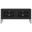 SZAFKA POD TELEWIZOR CZARNA 105X35X50CM STALOWA