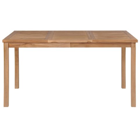 VidaXL 7-częściowy zestaw obiadowy do ogrodu, 150x90 cm, lite drewno tekowe