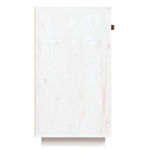 KOMODA BIAŁA 100X40X75CM LITE DREWNO SOSNOWE