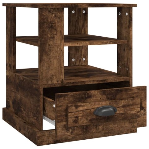 VidaXL Stolik boczny, przydymiony dąb, 50x50x60 cm