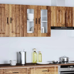 SZAFKA ŚCIENNA KUCHENNA ZE SZKLANYMI DRZWIAMI PORTO