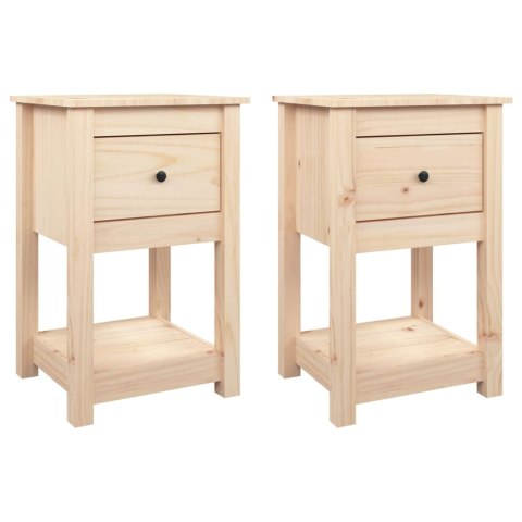 SZAFKI NOCNE 2 SZT. 40X35X61,5CM LITE DREWNO SOSNOWE