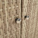 SZAFKA DO PRZECHOWYWANIA BEŻOWY 100X36X102CM RATTAN
