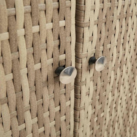 SZAFKA DO PRZECHOWYWANIA BEŻOWY 100X36X102CM RATTAN