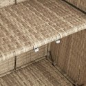 SZAFKA DO PRZECHOWYWANIA BEŻOWY 100X36X102CM RATTAN