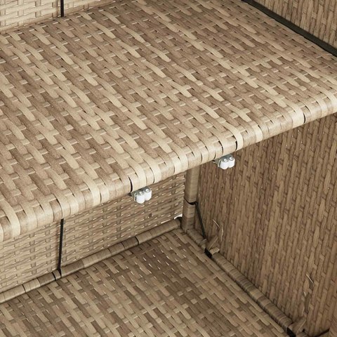SZAFKA DO PRZECHOWYWANIA BEŻOWY 100X36X102CM RATTAN