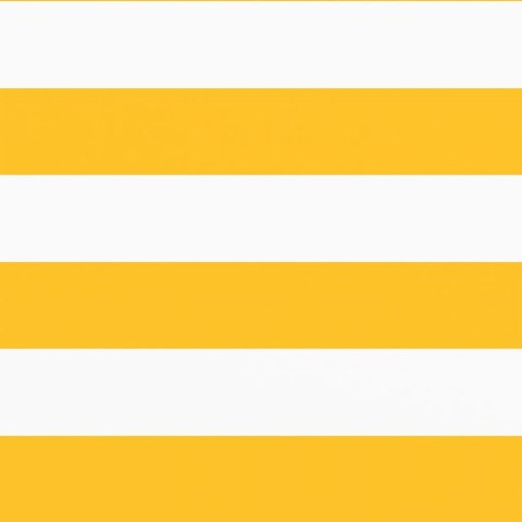 VidaXL Parawan balkonowy w żółte i białe paski 75x1000 cm