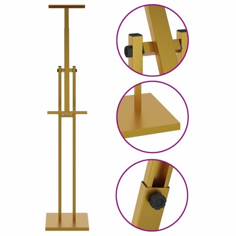 VidaXL Stoiska na targi 2 pcs złoty 26,5 x 26,5 x 127 cm Żelazo