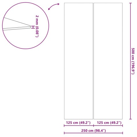PODKŁADKA POD BASEN CZARNY 500X250CM GEOWŁÓKNINA POLIESTROWA