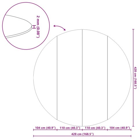 PODKŁADKA POD BASEN CZARNY Ø 428CM GEOWŁÓKNINA POLIESTROWA