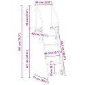 VidaXL Drabinka dokowa 5-stopniowa Srebrny 58 x 77 x 191 cm Aluminium
