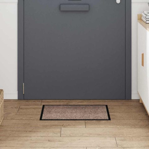 DYWANIK DRZWIOWY BEŻOWY 60X40X1.2CM TKANINA TEDDY