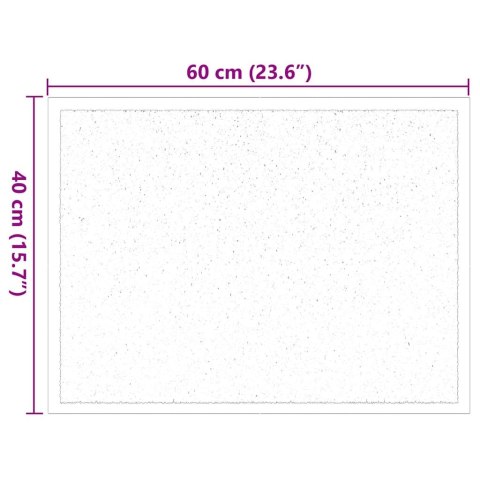 DYWANIK DRZWIOWY BEŻOWY 60X40X1.2CM TKANINA TEDDY