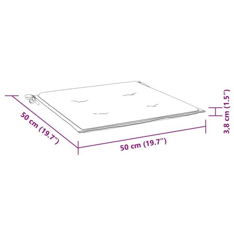 KRZESŁA OGRODOWE Z PODUSZKAMI TAUPE 2 SZT. DREWNO TEKOWE