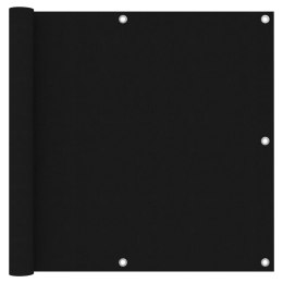 VidaXL Parawan balkonowy, czarny, 90x500 cm, tkanina Oxford