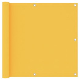 VidaXL Parawan balkonowy, żółty, 90x300 cm, tkanina Oxford