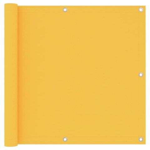 VidaXL Parawan balkonowy, żółty, 90x300 cm, tkanina Oxford