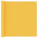 VidaXL Parawan balkonowy, żółty, 90x400 cm, tkanina Oxford