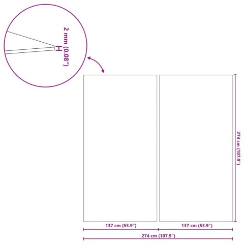 VidaXL Podkładka pod Basen Czarny 274 x 274 cm Geowłóknina poliestrowa
