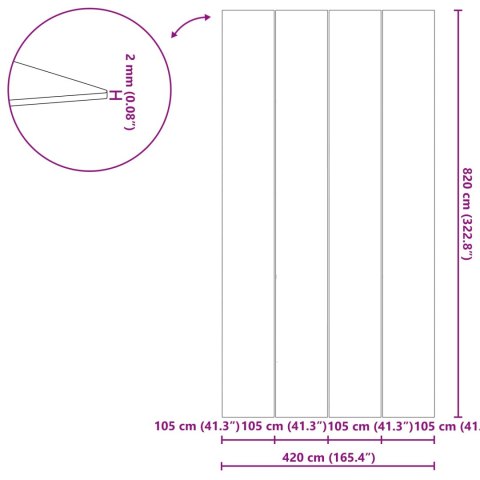 VidaXL Podkładka pod Basen Czarny 820 x 420 cm Geowłóknina poliestrowa