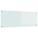 VidaXL Przód kuchenny Biały 110 x 40 cm szkło hartowane