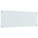 VidaXL Przód kuchenny Biały 110 x 40 cm szkło hartowane