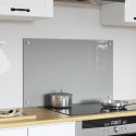 VidaXL Przód kuchenny Jasnoszary 80 x 50 cm szkło hartowane