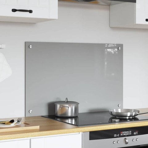 VidaXL Przód kuchenny Jasnoszary 80 x 50 cm szkło hartowane