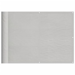 VidaXL Parawan balkonowy, jasnoszary, 75x1000 cm 100% poliester Oxford