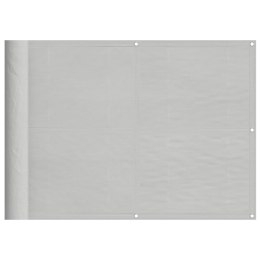 VidaXL Parawan balkonowy, jasnoszary, 75x800 cm 100% poliester Oxford