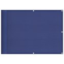 VidaXL Parawan balkonowy, niebieski, 75x1000 cm, 100% poliester Oxford