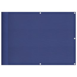 VidaXL Parawan balkonowy, niebieski, 75x1000 cm, 100% poliester Oxford