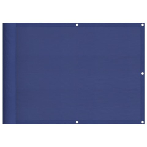 VidaXL Parawan balkonowy, niebieski, 75x1000 cm, 100% poliester Oxford