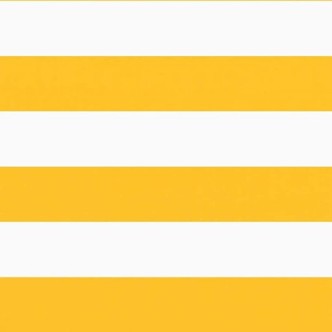 VidaXL Parawan balkonowy w żółte i białe paski 75x800 cm