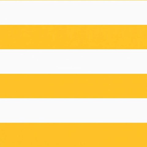 VidaXL Parawan balkonowy w żółte i białe paski 90x700 cm