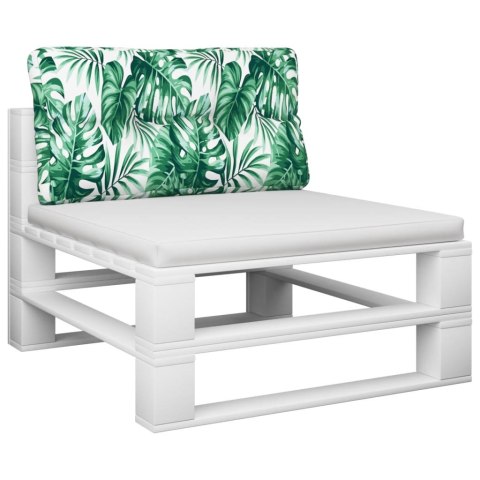 VidaXL Poduszka na paletę, wzór w liście, 80x40x12 cm, tkanina