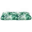 VidaXL Poduszka na paletę, wzór w liście, 80x40x12 cm, tkanina
