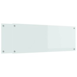VidaXL Przód kuchenny 2 pcs Biały 110 x 40 cm szkło hartowane