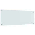VidaXL Przód kuchenny 2 pcs Biały 110 x 40 cm szkło hartowane