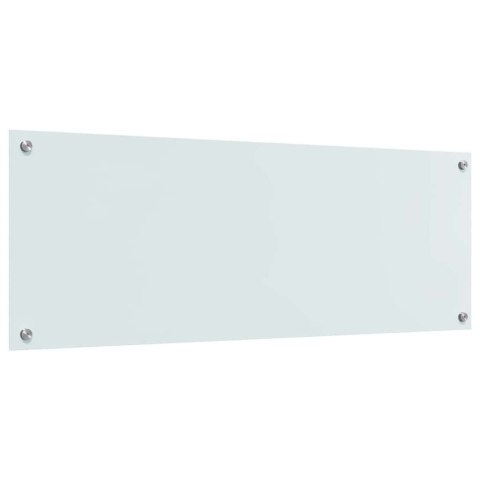 VidaXL Przód kuchenny 2 pcs Biały 110 x 40 cm szkło hartowane