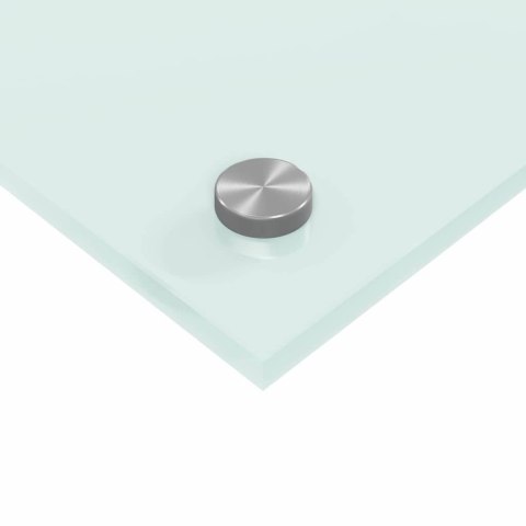 VidaXL Przód kuchenny 2 pcs Biały 110 x 40 cm szkło hartowane