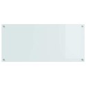 VidaXL Przód kuchenny 2 pcs Biały 110 x 50 cm szkło hartowane