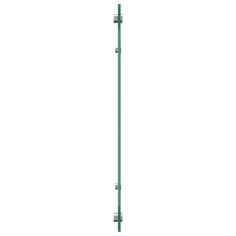 VidaXL Przód kuchenny 2 pcs Biały 110 x 50 cm szkło hartowane