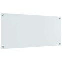 VidaXL Przód kuchenny 2 pcs Biały 110 x 50 cm szkło hartowane