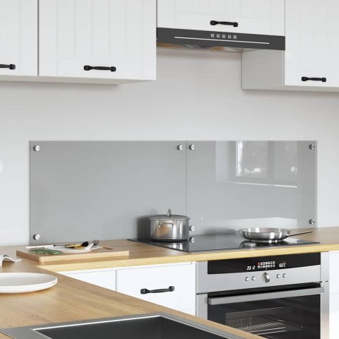 VidaXL Przód kuchenny 2 pcs Jasnoszary 70 x 40 cm szkło hartowane
