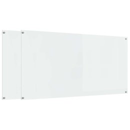 VidaXL Przód kuchenny 2 pcs przezroczysty 120 x 60 cm szkło hartowane