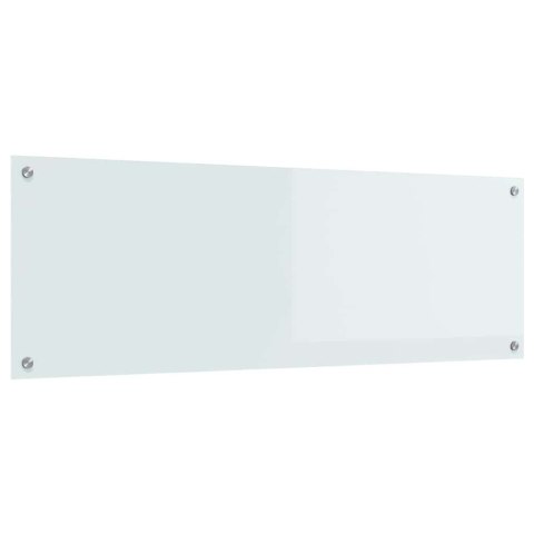VidaXL Przód kuchenny Biały 120 x 40 cm szkło hartowane