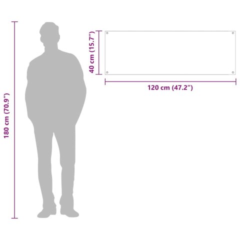 VidaXL Przód kuchenny Biały 120 x 40 cm szkło hartowane